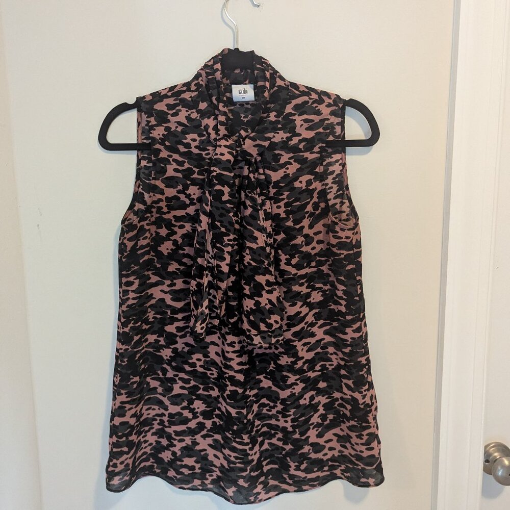 Camo pattern CAbi blouse, Size S